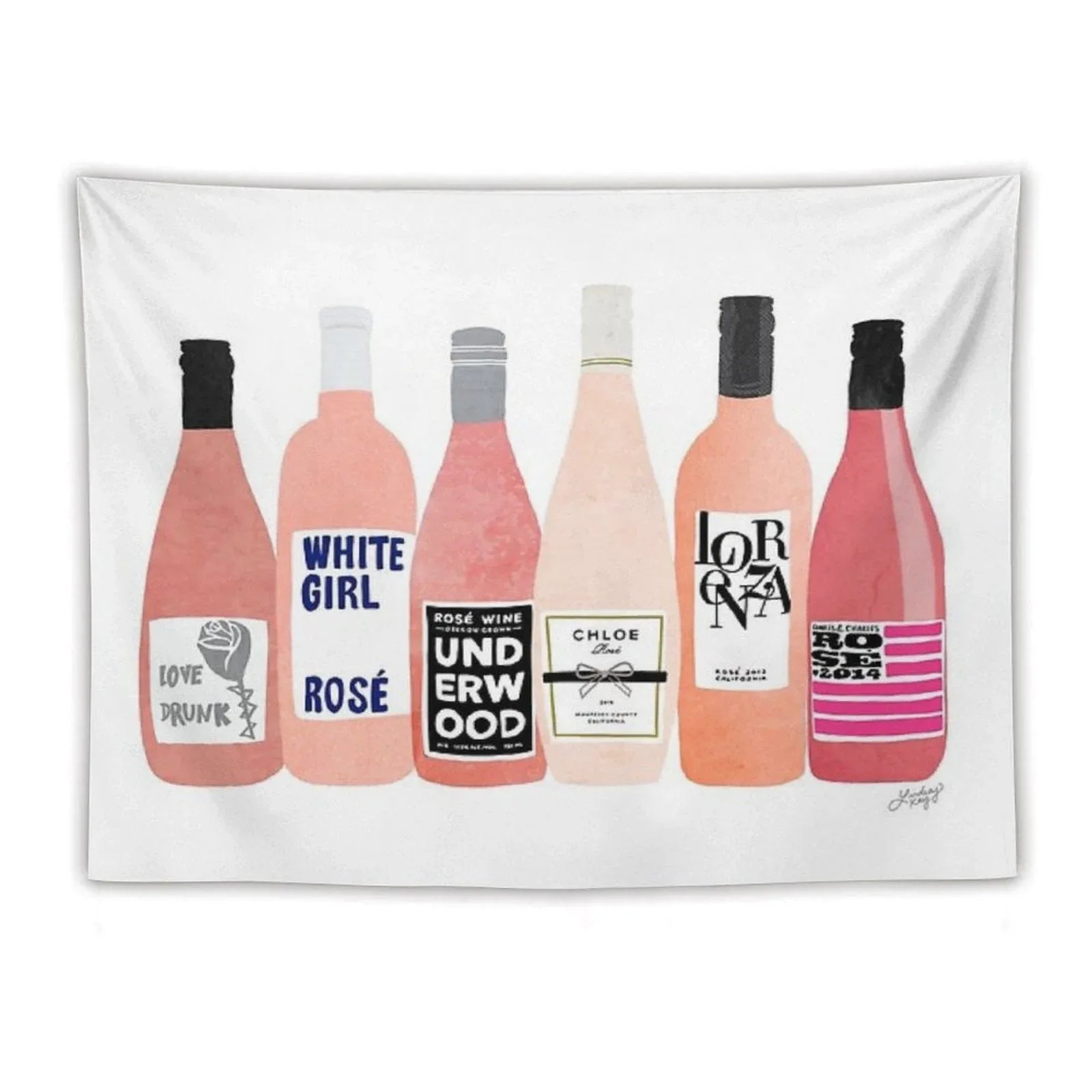 Rose Bottles Tapestry