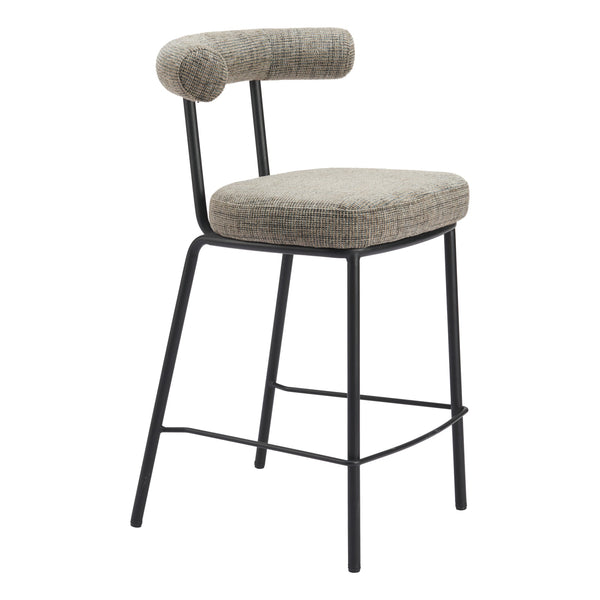 Kede Counter Stool Green Tweed