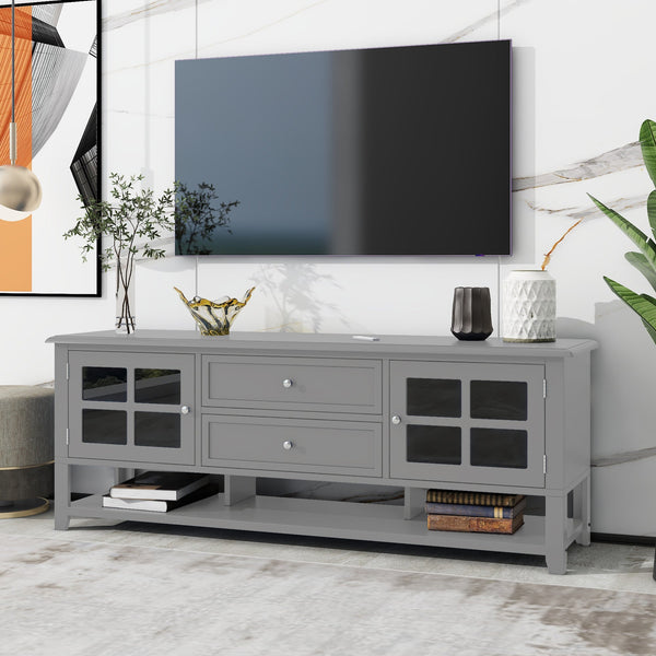 TV Stand Entertainment Center with Multifunctional Storage and Modern Design