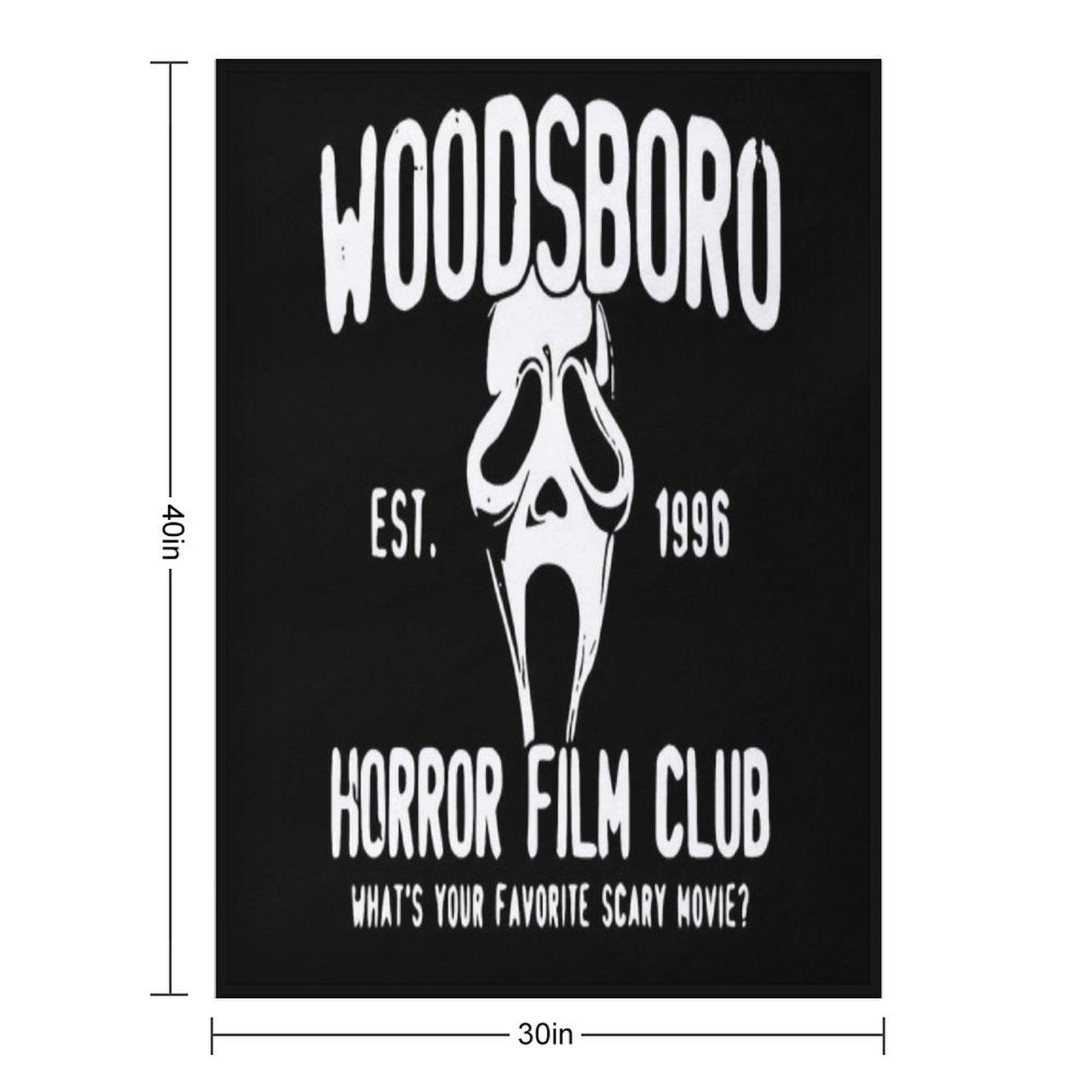 Scream Woodsboro Film Club Horror Throw Blanket