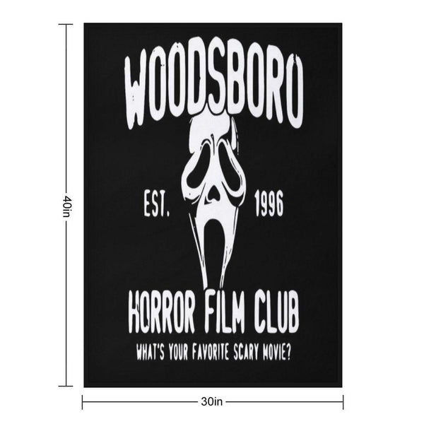 Scream Woodsboro Film Club Horror Throw Blanket