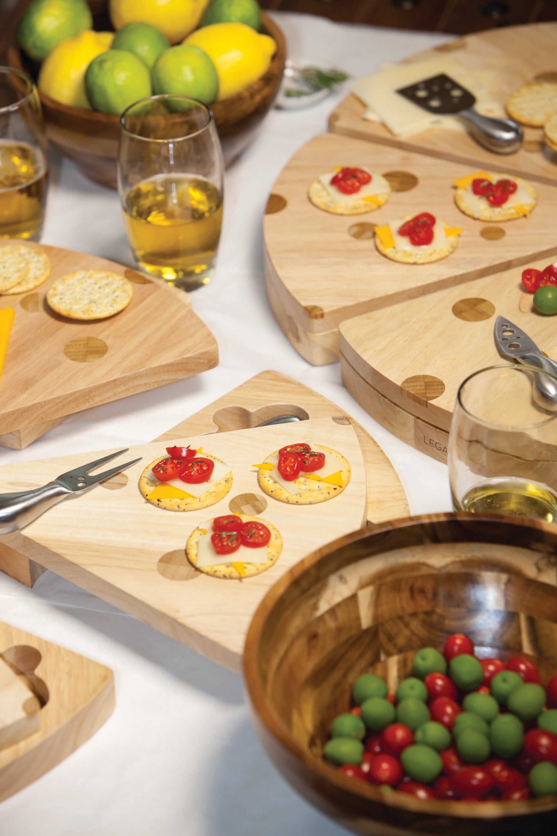 Swiss Cheese Cutting Board & Tools Set