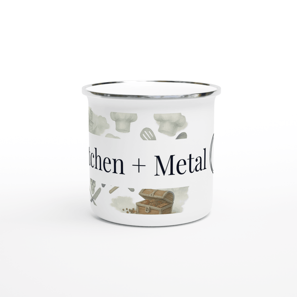 White 12oz Enamel Mug | Coffee Mugs | Kitchen + Metal