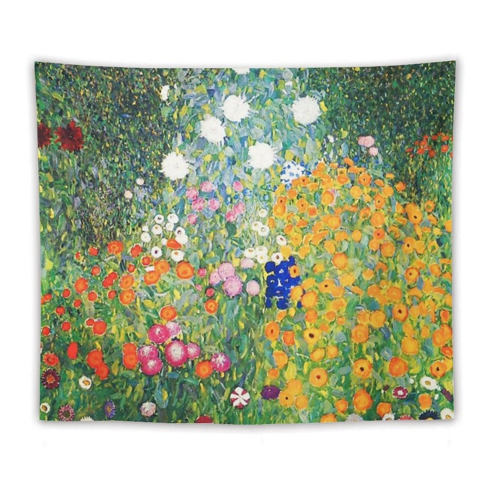 Flower Garden by Gustav Klimt Tapestry