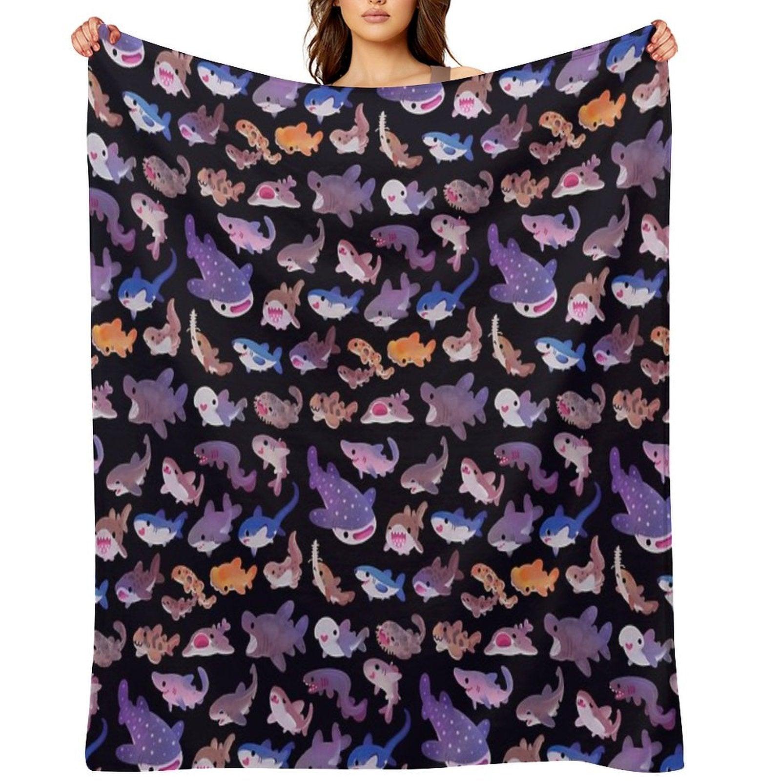 Shark Day Throw Blanket
