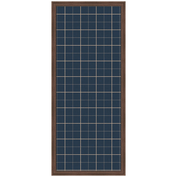 Framed Fabric Pinboard Navy Blue Plaid Wall Organization