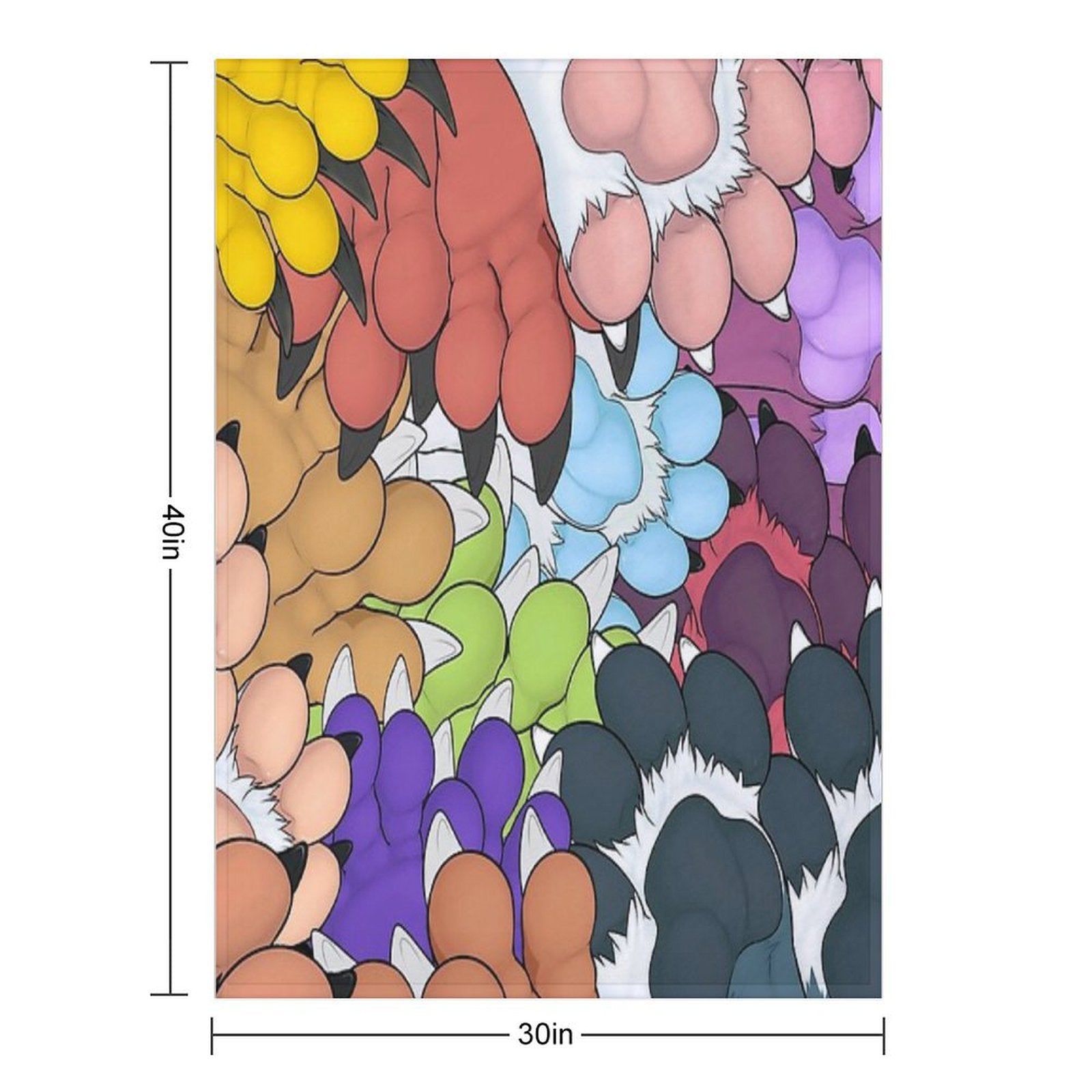 Paws Everywhere Lightweight Throw Blanket
