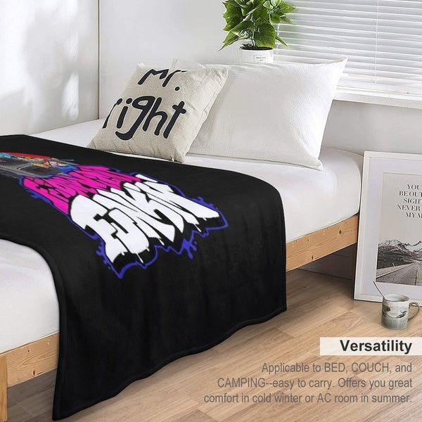 Friday Night Funkin Battle Rap Plush Throw Blanket