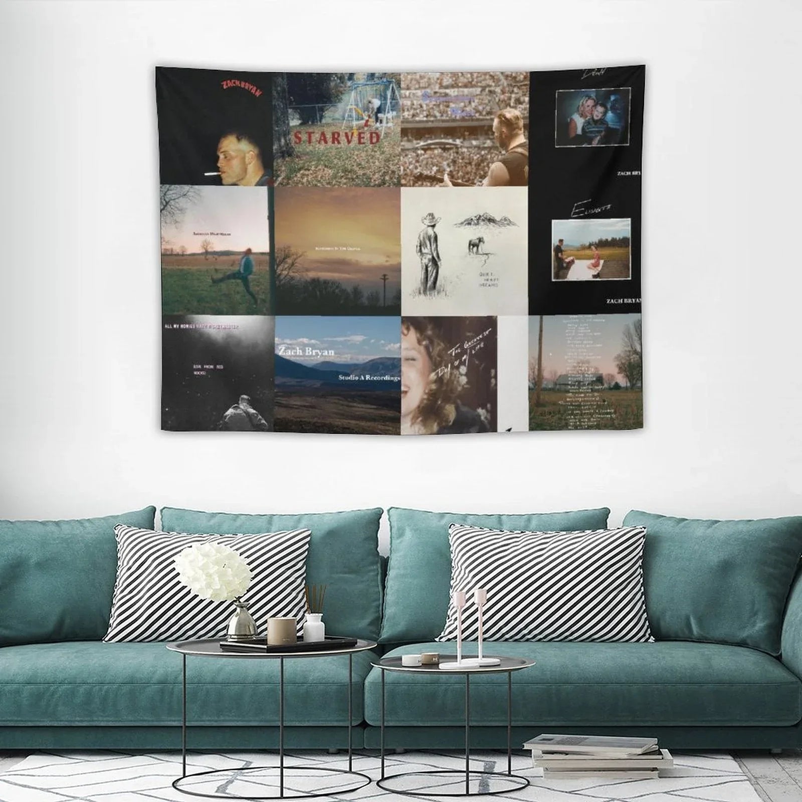 Zach Singer Bryan 12 Ablums Collection Cover Tapestry
