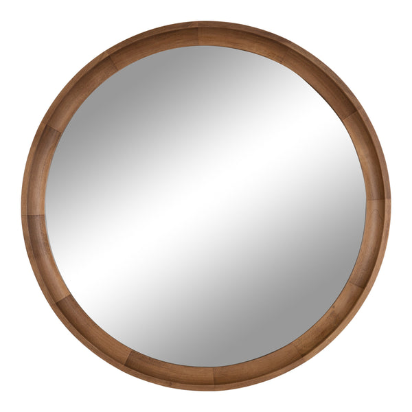 Hatherleigh Round Wood Wall Mirror