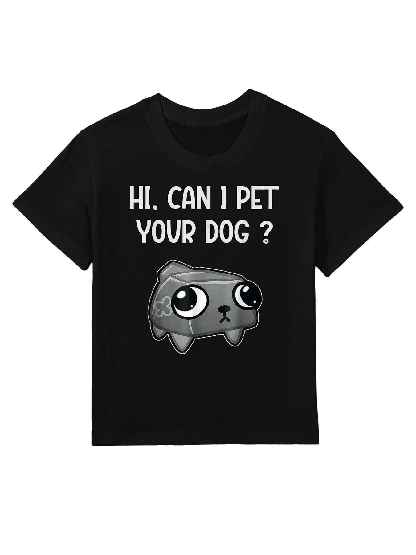 Dandy's World Pebble  Can I Pet Your Dog Dandy's World Kids T-Shirt