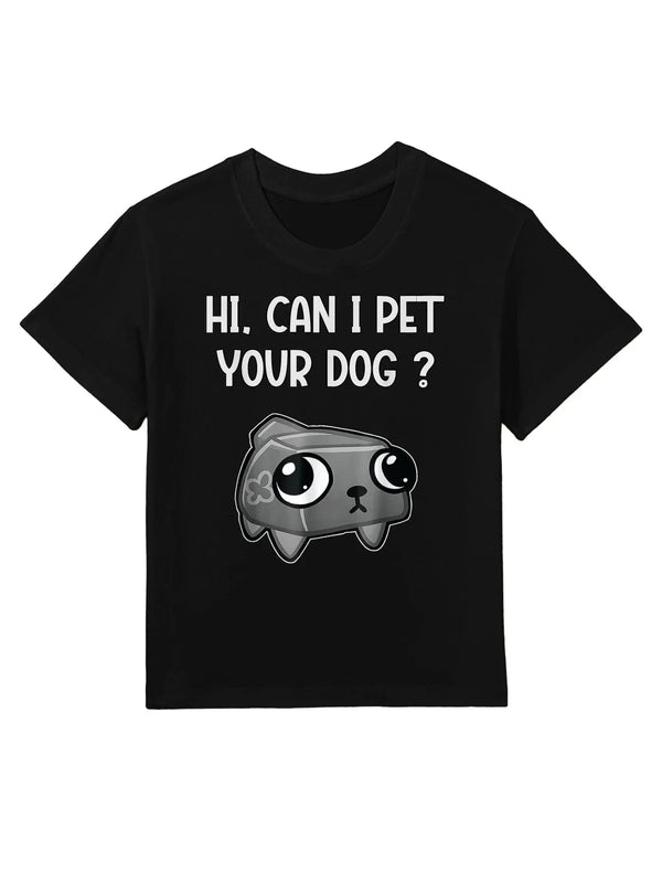 Dandy's World Pebble  Can I Pet Your Dog Dandy's World Kids T-Shirt
