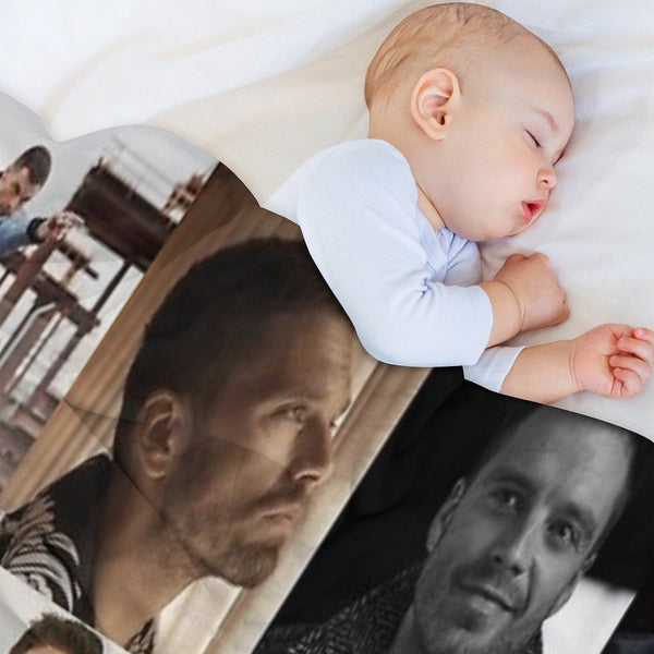 Sebastian Stan Collage Durable Throw Blanket
