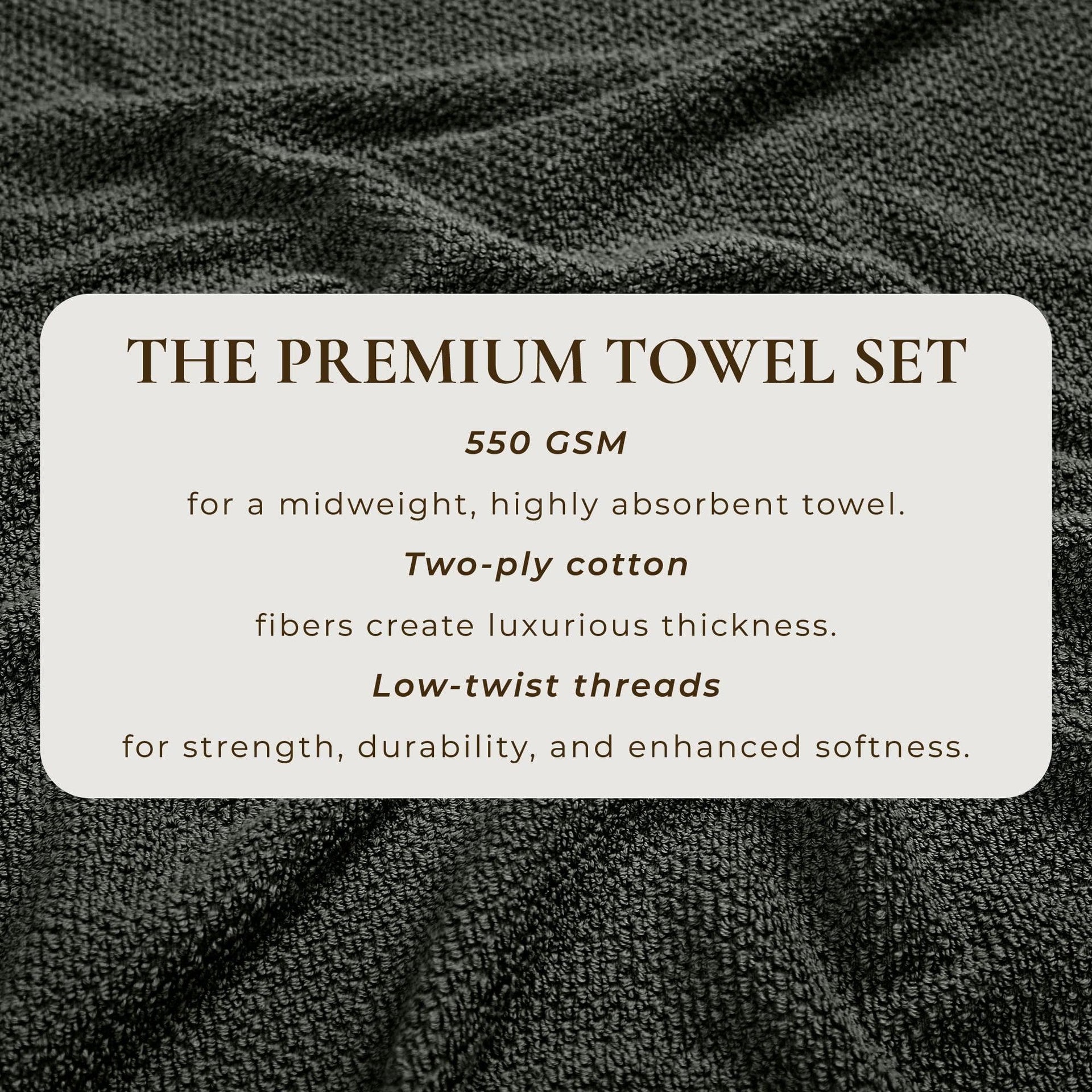 Cotton Textured Bath Towel Set - Acacia Collection