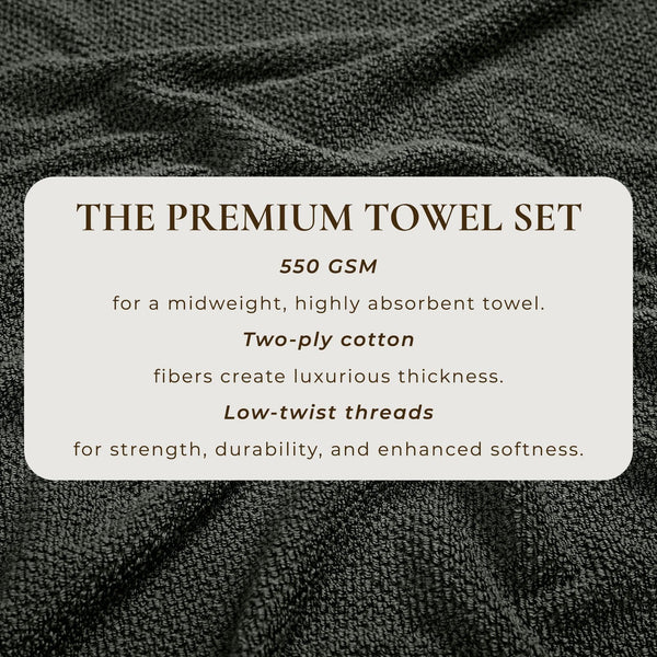 Cotton Textured Bath Towel Set - Acacia Collection