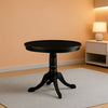 Modern Kitchen Table Black Finish Solid Wood Dining Table - Ant-abk-tp / Table