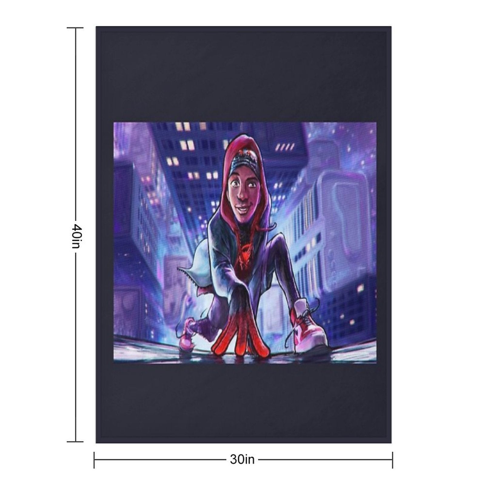 Miles Morales Compact Throw Blanket