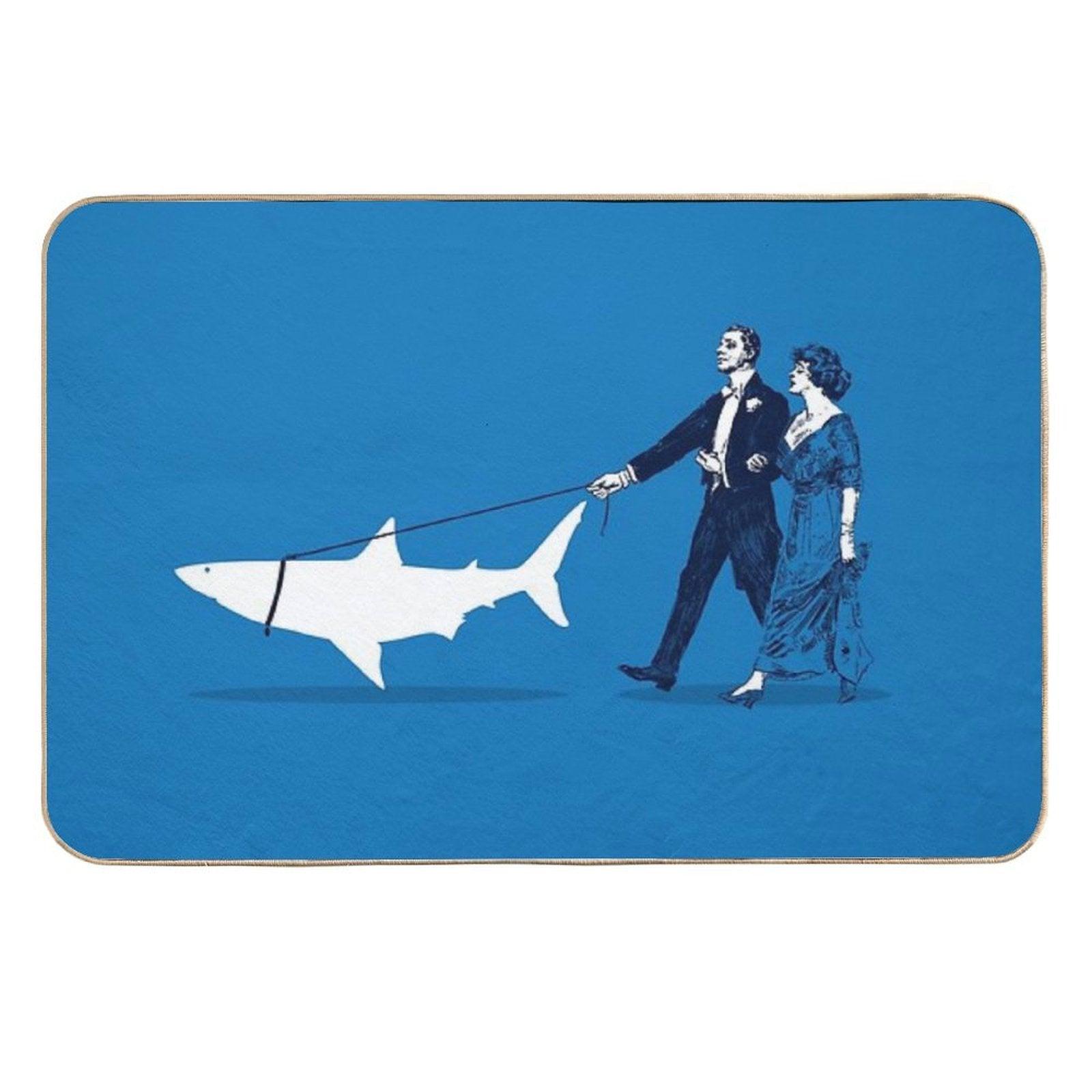Walking The Shark  Toxin-Free Bath Mat