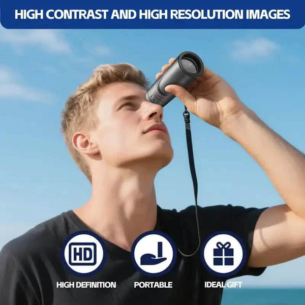8X Portable Monocular – Pocket-Sized for Outdoor Adventures & Travel