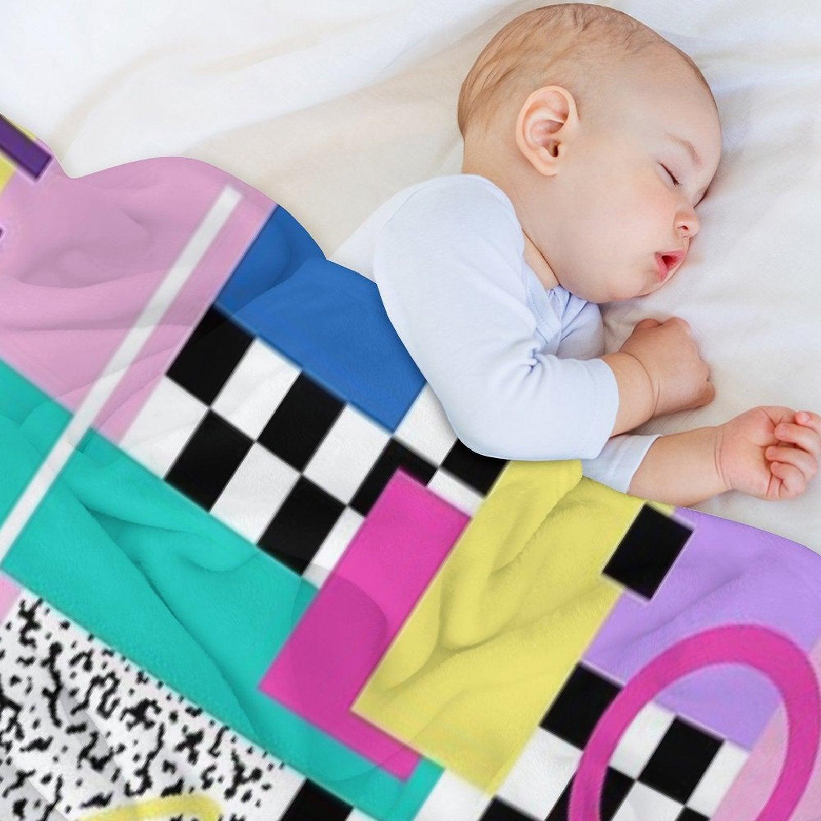 Memphis Pattern 110 - Retro 90s  80s Throw Blanket