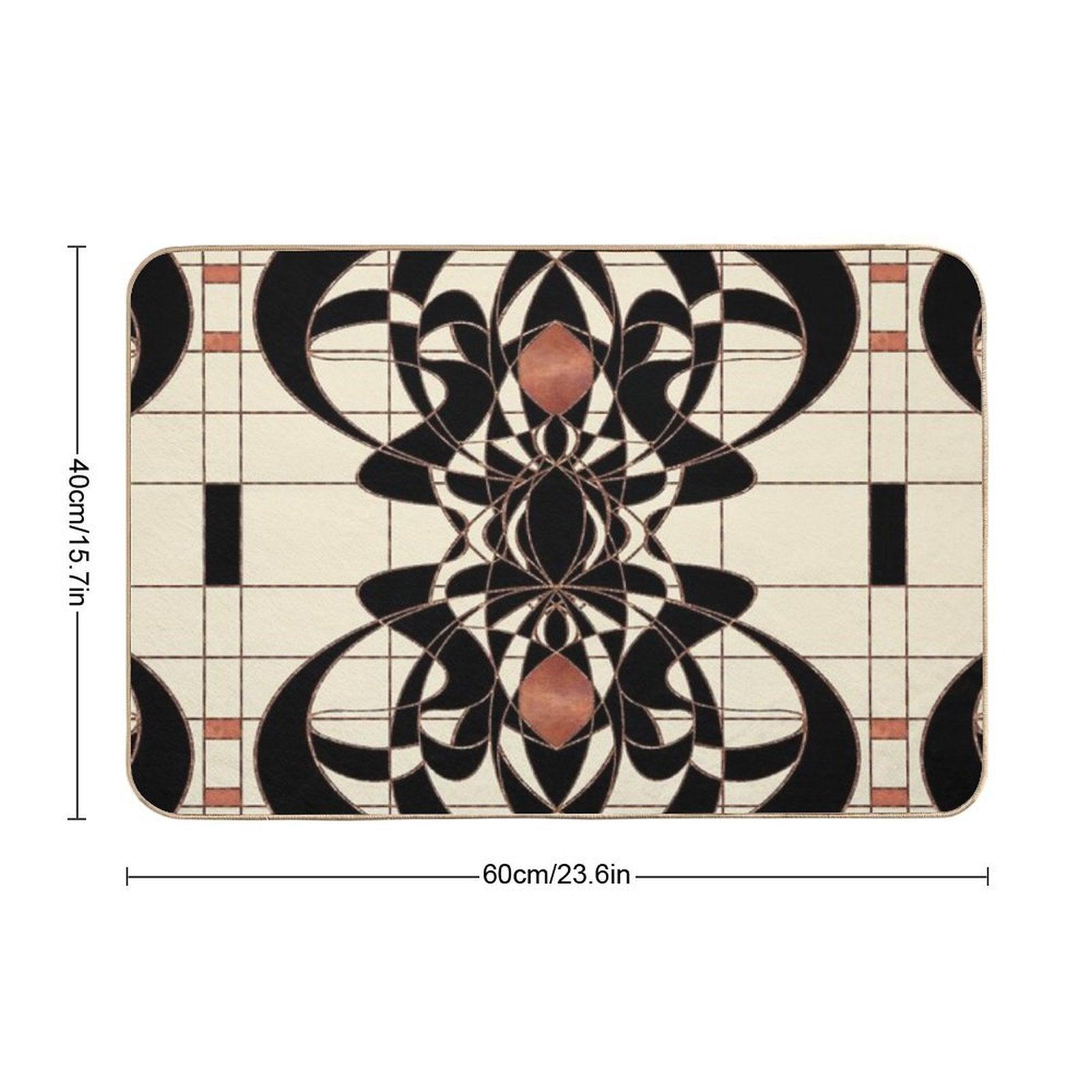 Twenties Vintage Art Deco Art Nouveau Design Bath Mat
