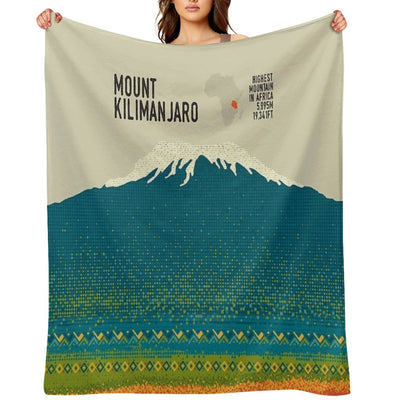Mount Kilimanjaro Versatility Throw Blanket
