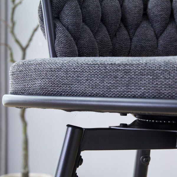2 Set of Rotating Barstools With Breathable Cotton and Linen Soft Cushions