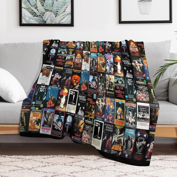 RETRO HORROR VHS ARTWORK - 1981 Throw Blanket