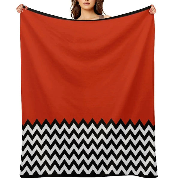 Black Lodge (Twin Peaks) Inspired Graphic Throw Blanket