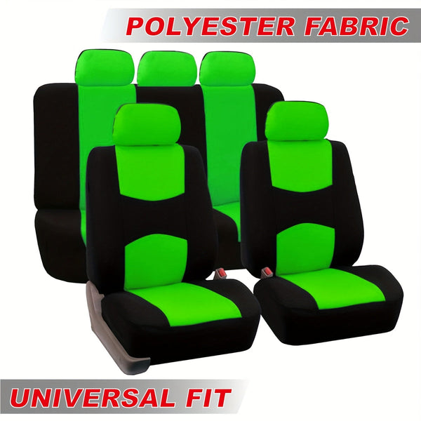 Polyester Universal Fit Car Seat Cover Full Set for 5 Seats Cars DSers Fulfillment