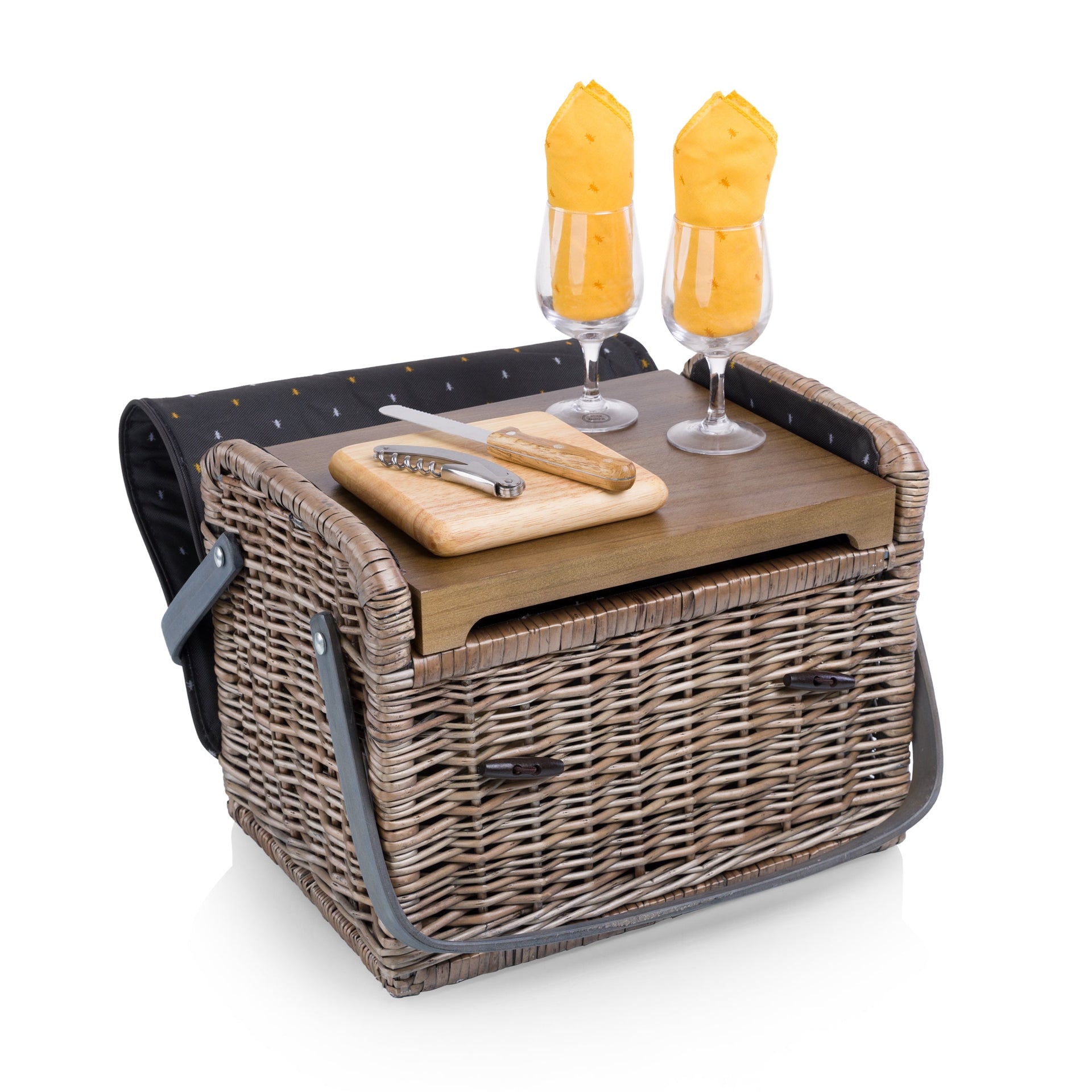 Kabrio Wine & Cheese Picnic Basket Picnic Time Family of Brands