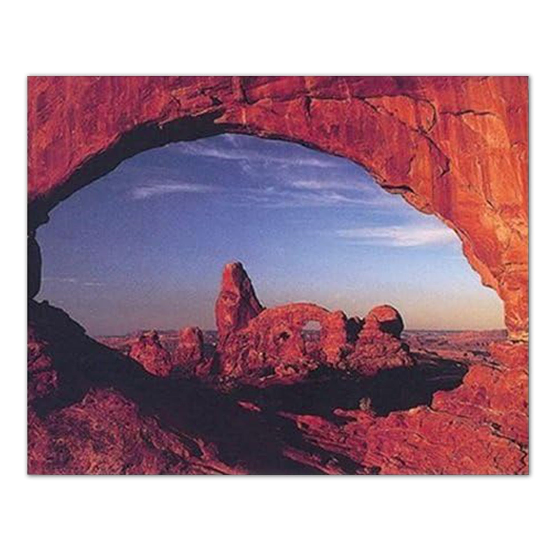 Utah Landscape Art Print – Moab Scenic Print | Turret Arch Rock Formation Poster 16x20