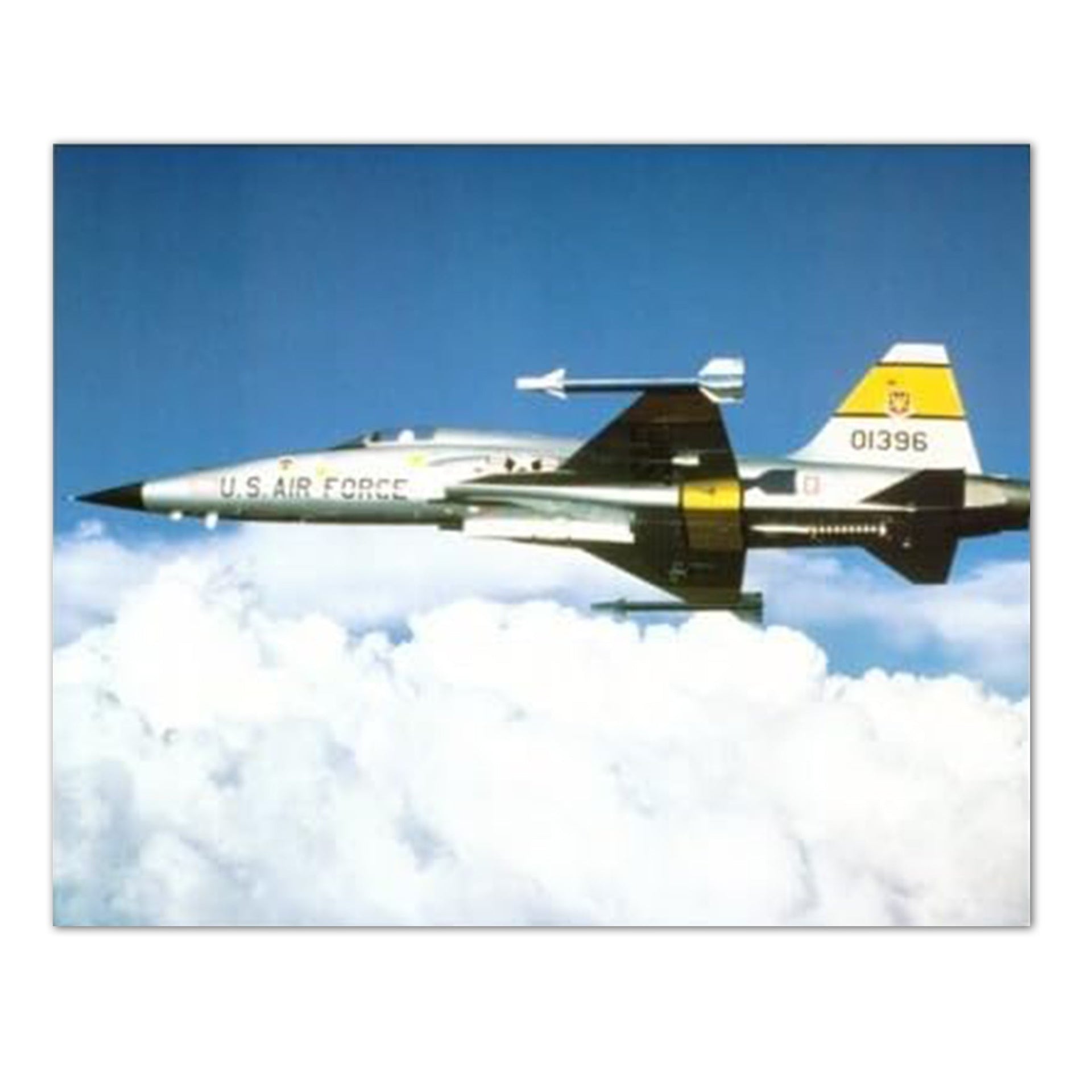 F-5 Fighter Jet Art – USAF Military Airplane 16x20 Wall Print, High Quality