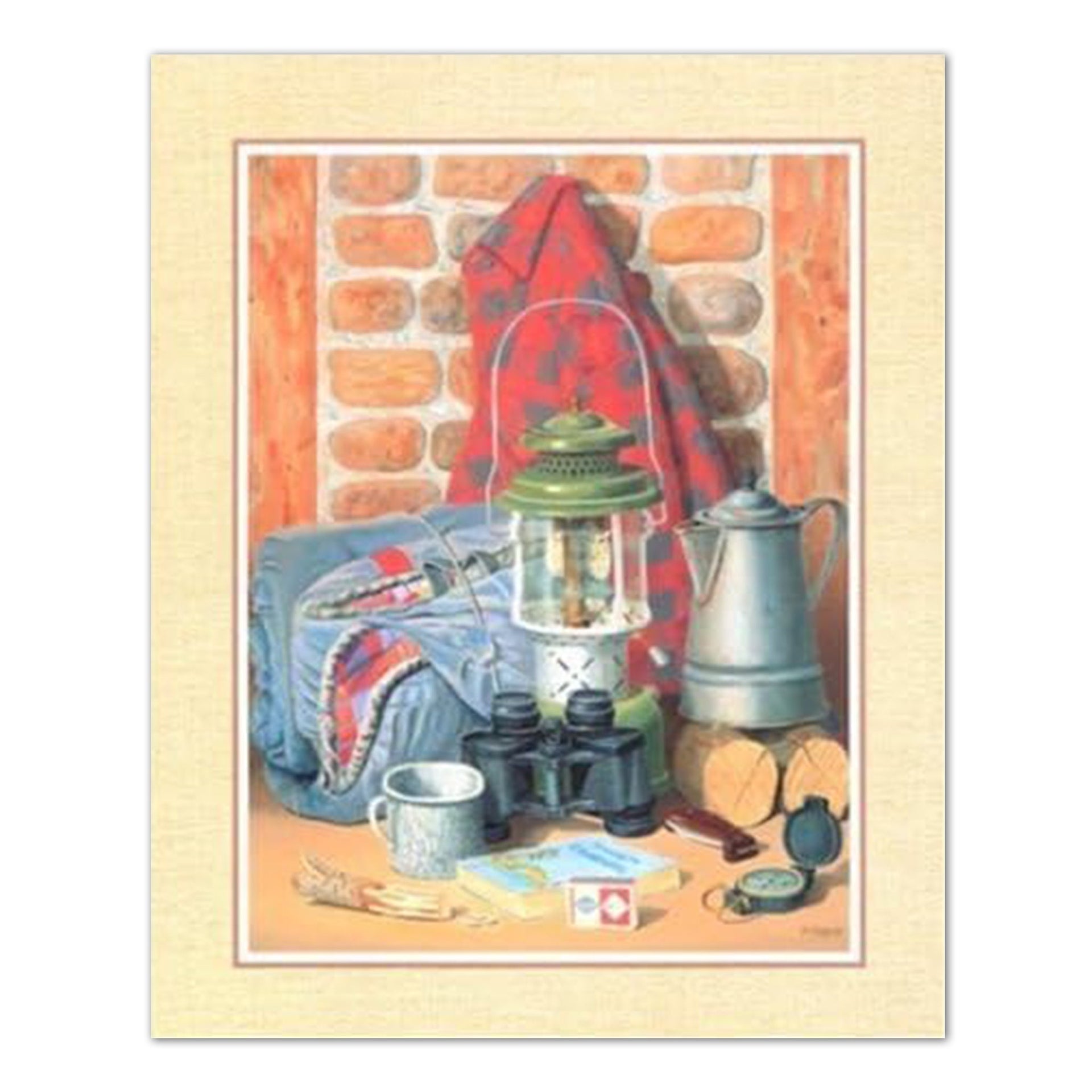 Cabin Lodge Wall Art - 16x20 Rustic Cabin Artwork | Ready To Frame Print
