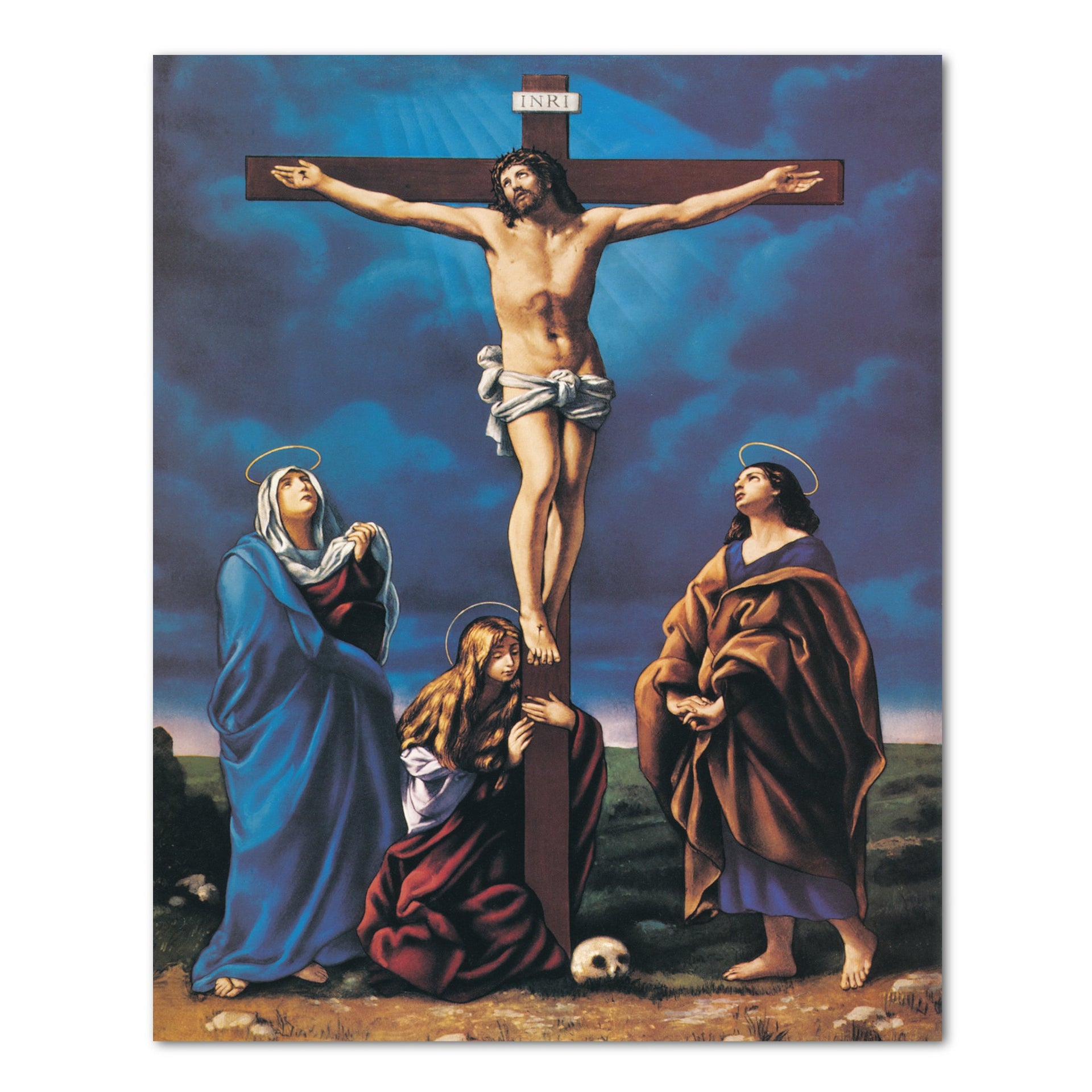 Religious Wall Art – Jesus Christ Crucifixion 8x10 Unframed Print on Lithograph Paper