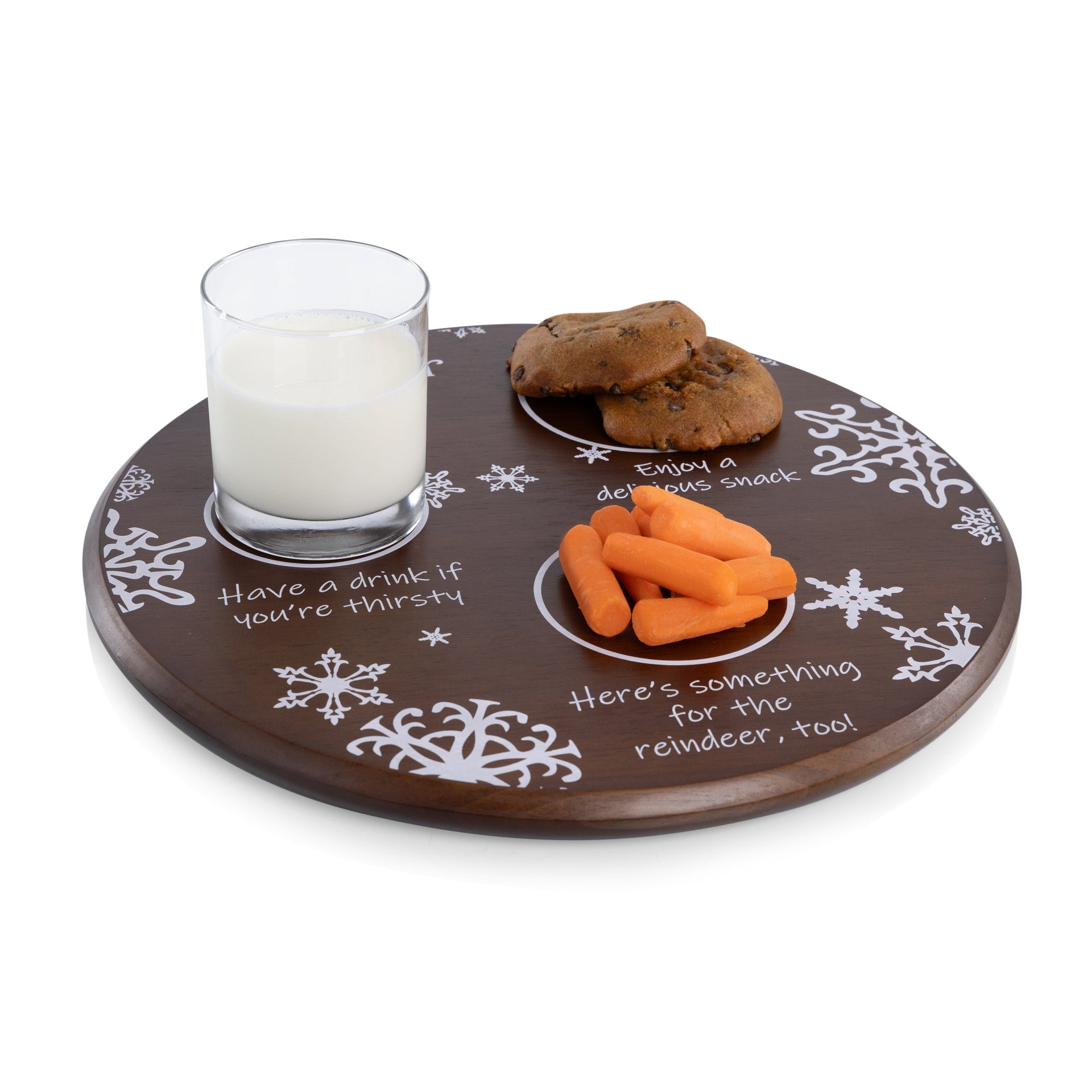 Dear Santa Milk & Cookies Serving Tray