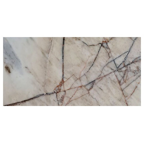 Agora Gold White Exotic Marble Polished Floor and Wall Tile - Large Format - Livfloors Collection