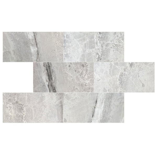 Agora Royal Gray Marble Polished Floor and Wall Tile - Large Format - Livfloors Collection