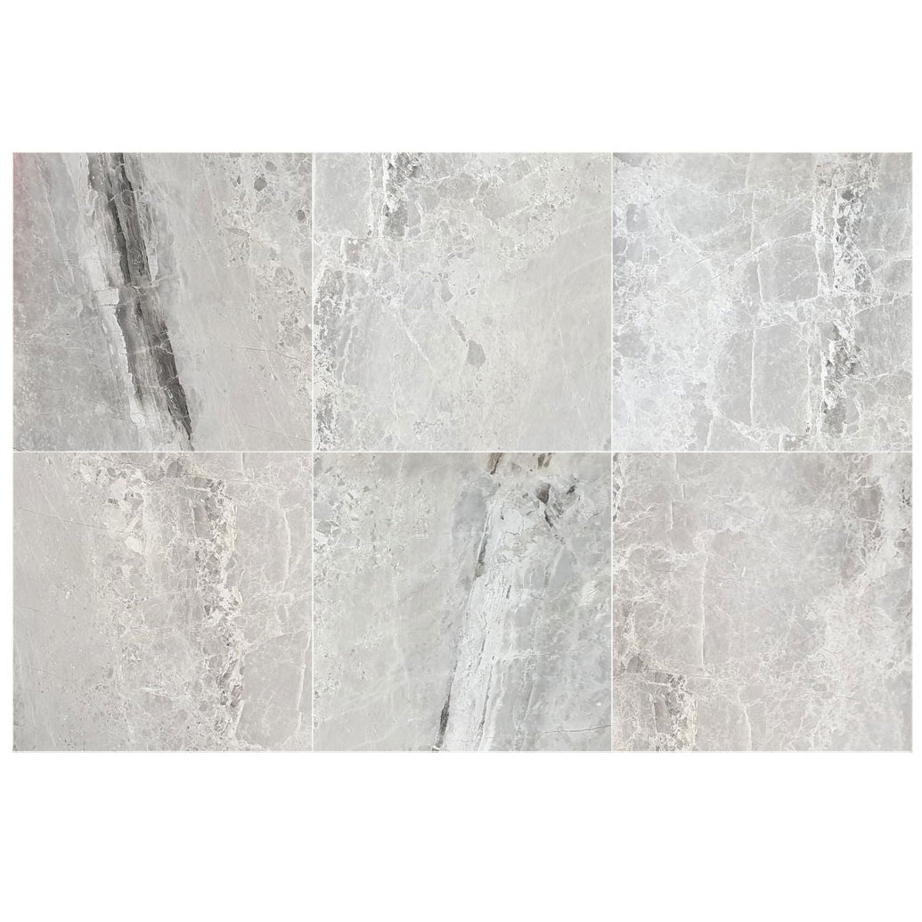 Agora Royal Gray Marble Polished Floor and Wall Tile - Large Format - Livfloors Collection