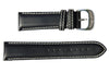 Black Calfskin Leather Band for Watches - 22 mm