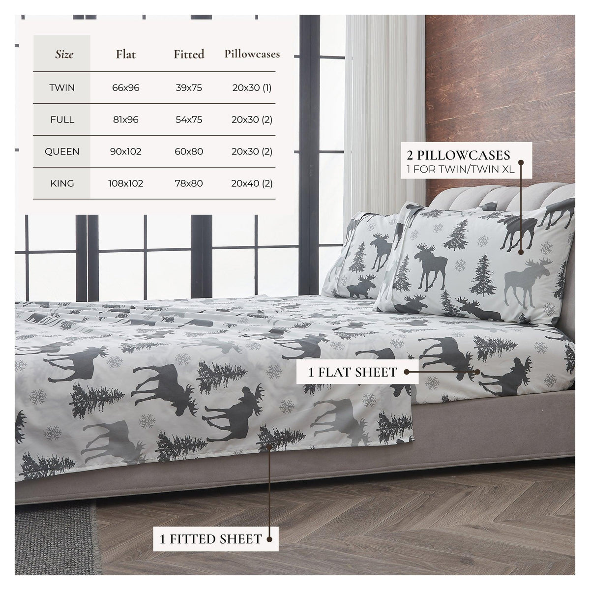 Lodge Printed Sheet Set - Mountain Ridge Collection