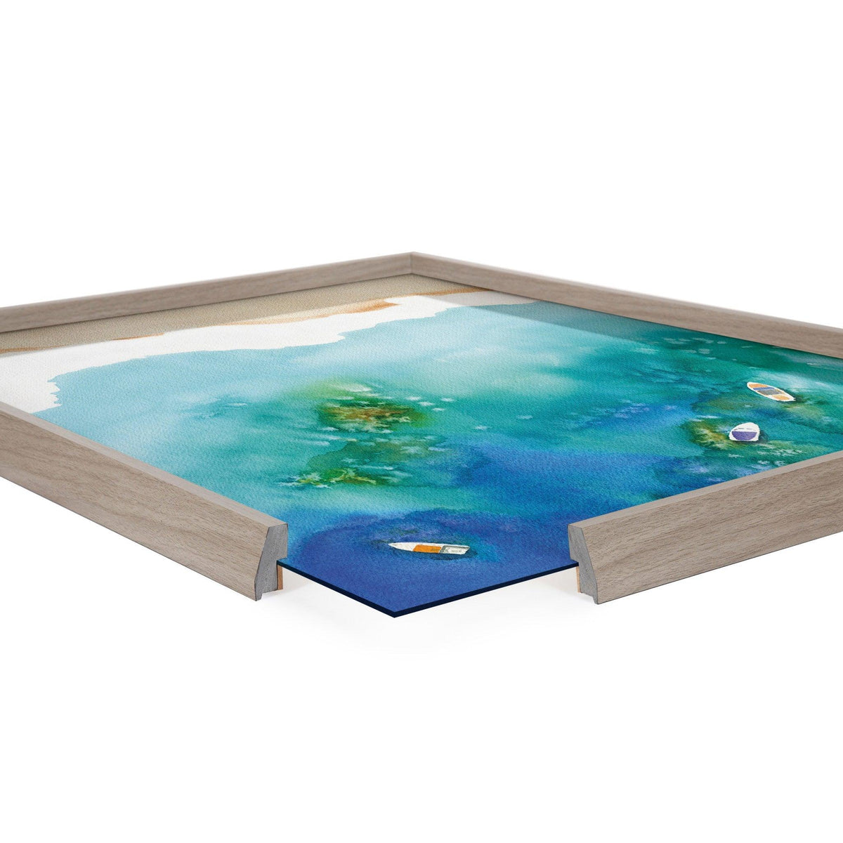 Blake Voyage Framed Printed Glass by Janet Meinke-Lau