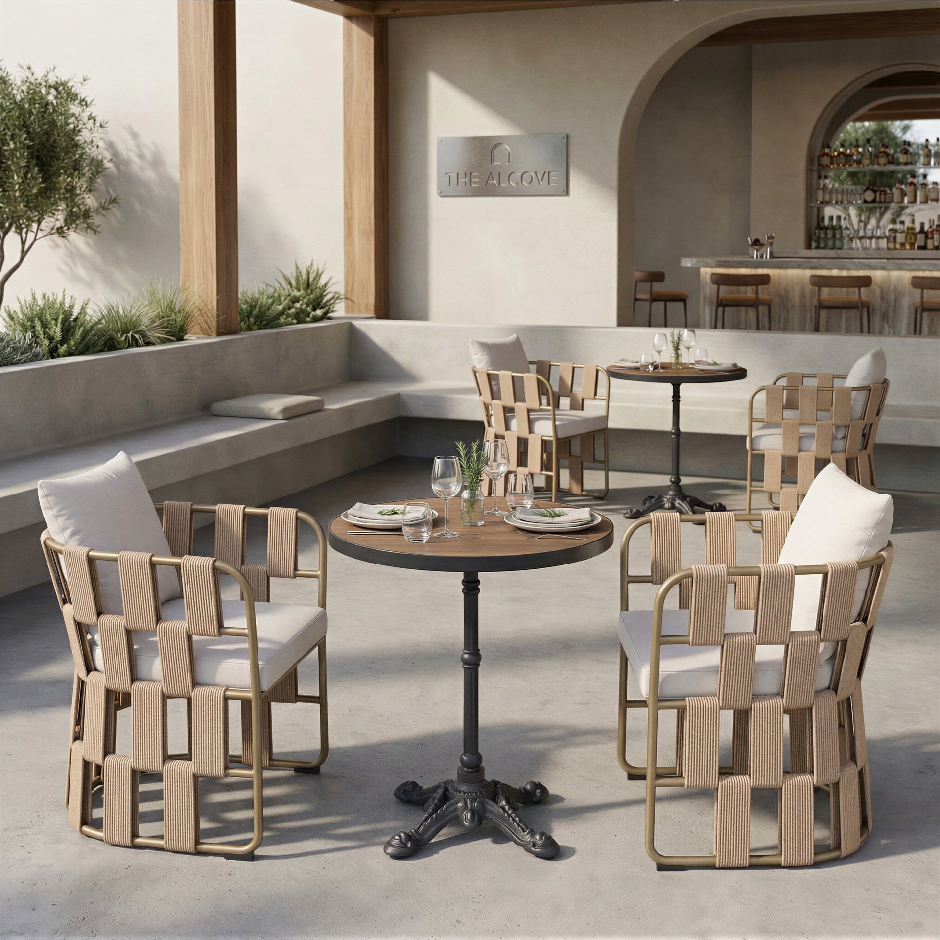 Gazebo Dining Table Walnut