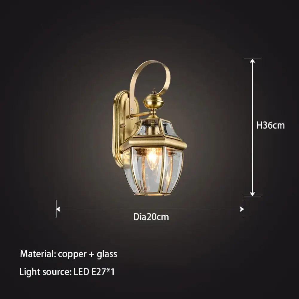 Alanna Copper Wall Sconce | Bedroom & Hallway Lighting