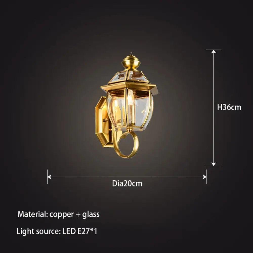 Alanna Copper Wall Sconce | Bedroom & Hallway Lighting