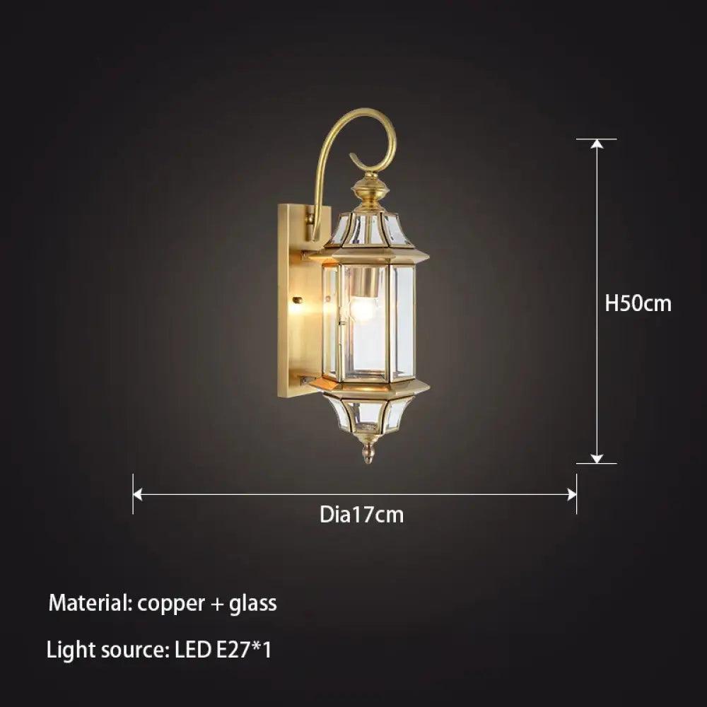 Alanna Copper Wall Sconce | Bedroom & Hallway Lighting