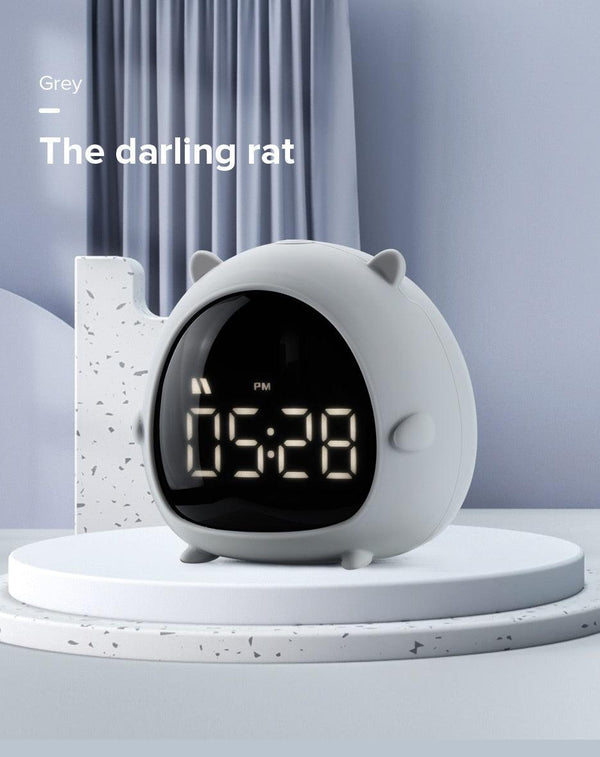 Alarm Clock Kids Child Children Sleep Bedside Alarm Clock Digital Wake Up Children's Alarm Clocks for Girls Boys Bedroom Temperature Snooze Timer Clock for Bedroom/Table/Desk