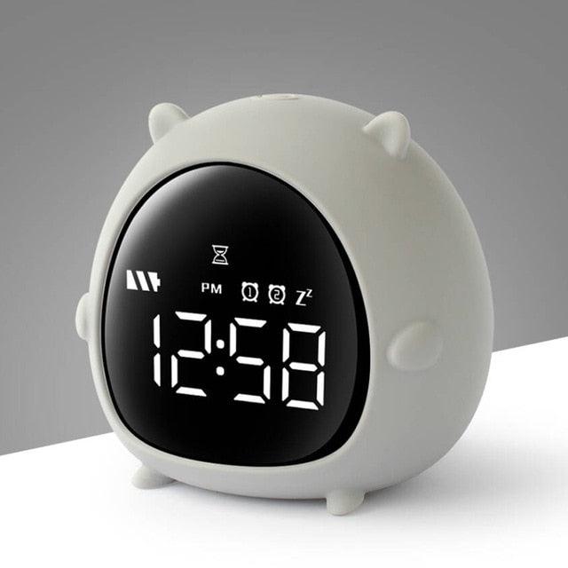 Alarm Clock Kids Child Children Sleep Bedside Alarm Clock Digital Wake Up Children's Alarm Clocks for Girls Boys Bedroom Temperature Snooze Timer Clock for Bedroom/Table/Desk