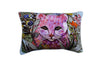 Hand Illustrated  Decorative Cat Pillow 14