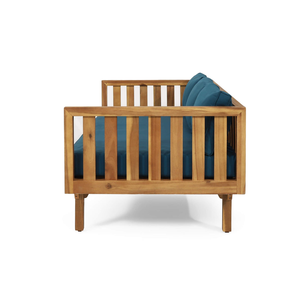 3-Seater Acacia Wood Daybed Sofa With Water-Resistant Cushions (SAK65773)